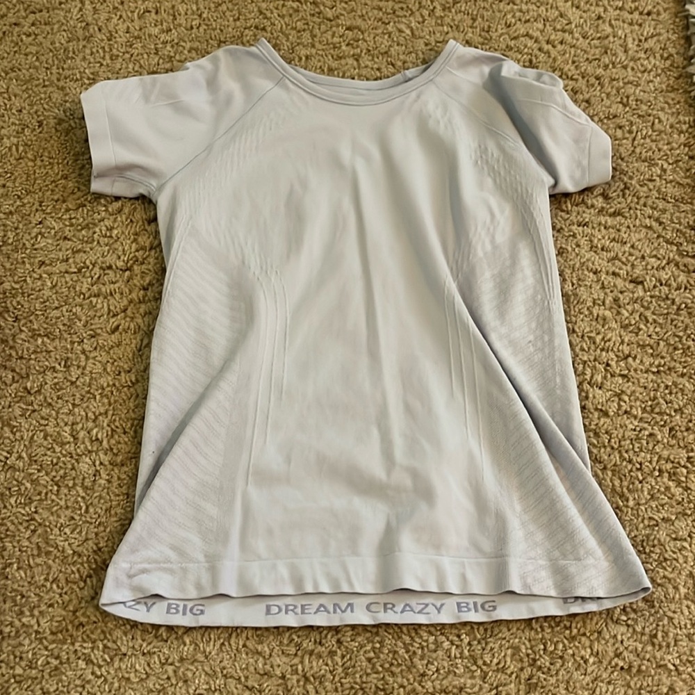 Light blue athletic tee!